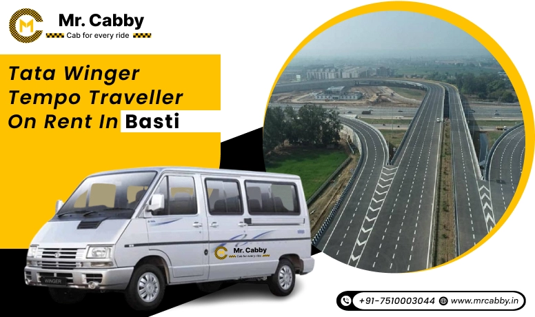 Tata Winger Tempo Traveller on rent in Basti