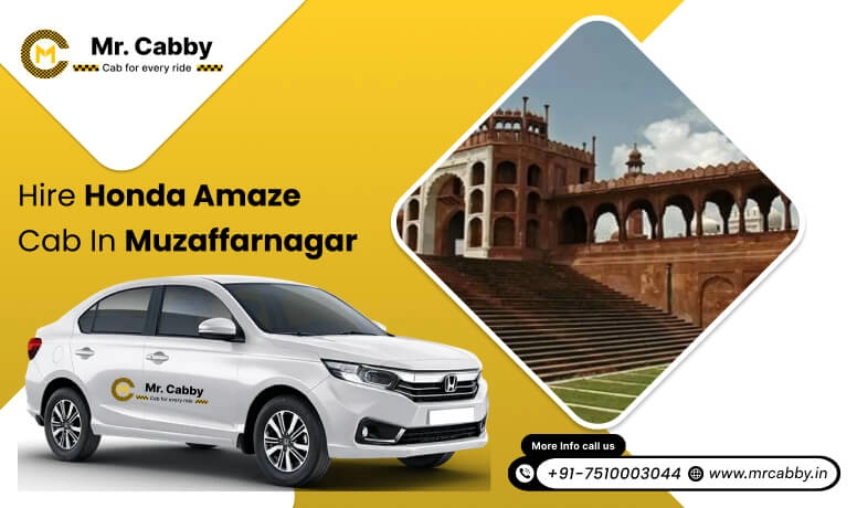 Hire Honda Amaze cab on rent in Muzaffarnagar