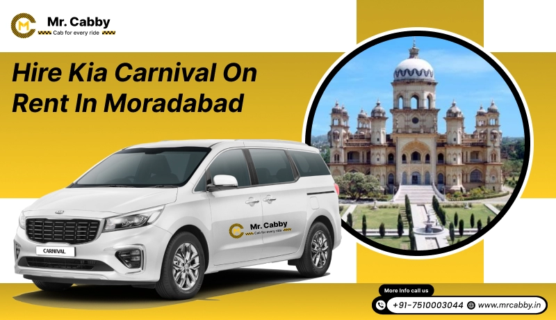 Hire Kia Carnival on rent in Moradabad