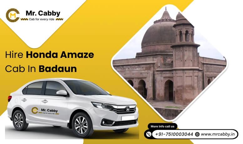 Hire Honda Amaze cab on rent in Badaun