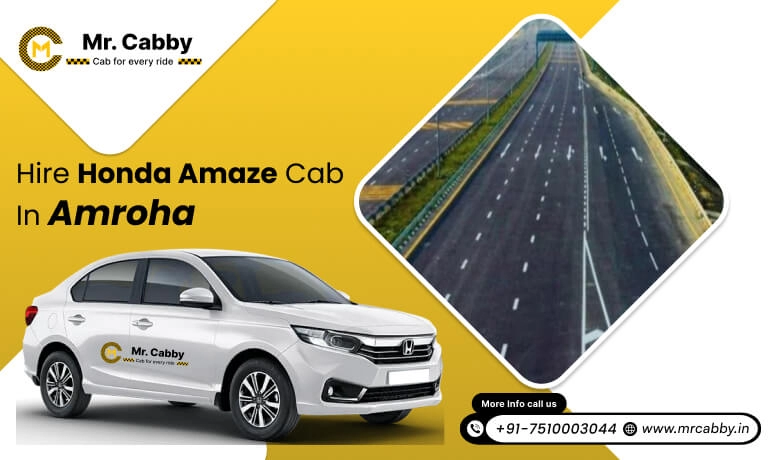 Hire Honda Amaze cab on rent in Amroha