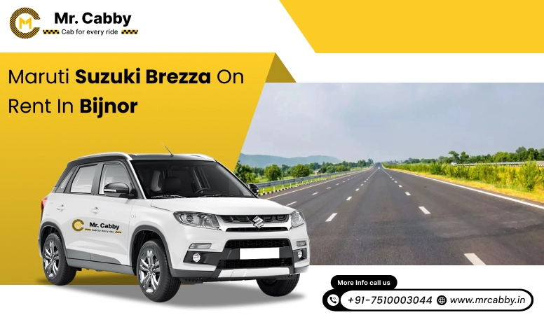 Hire Maruti Suzuki Vitara Brezza cab on rent in Bijnor