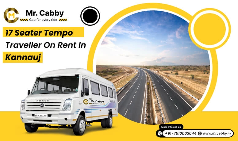 17 seater tempo traveller on rent in Kannauj