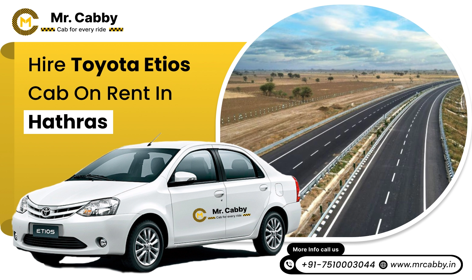 Toyota Etios rental service in Hathras