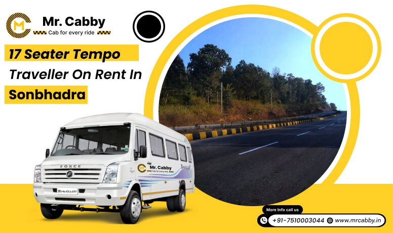 17 seater tempo traveller on rent in Sonbhadra