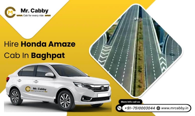 Hire Honda Amaze cab on rent in Baghpat