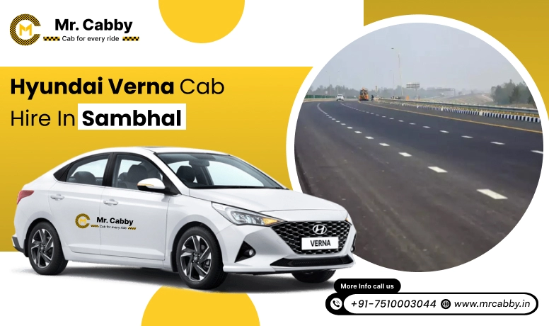 Hyundai Verna cab hire in Sambhal