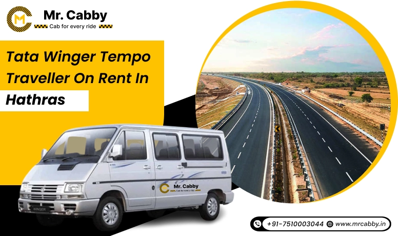 Tata Winger Tempo Traveller on rent in Hathras