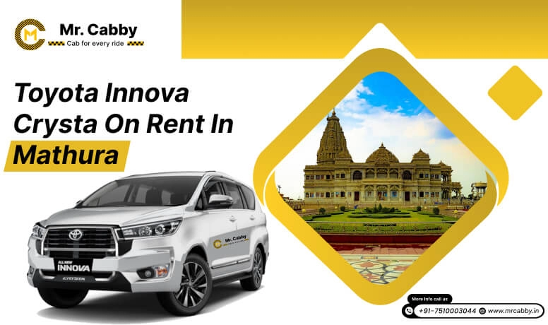 Toyota Innova Crysta on Rent in Mathura