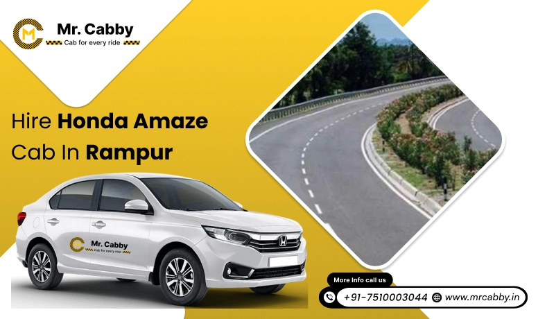 Hire Honda Amaze cab on rent in Rampur