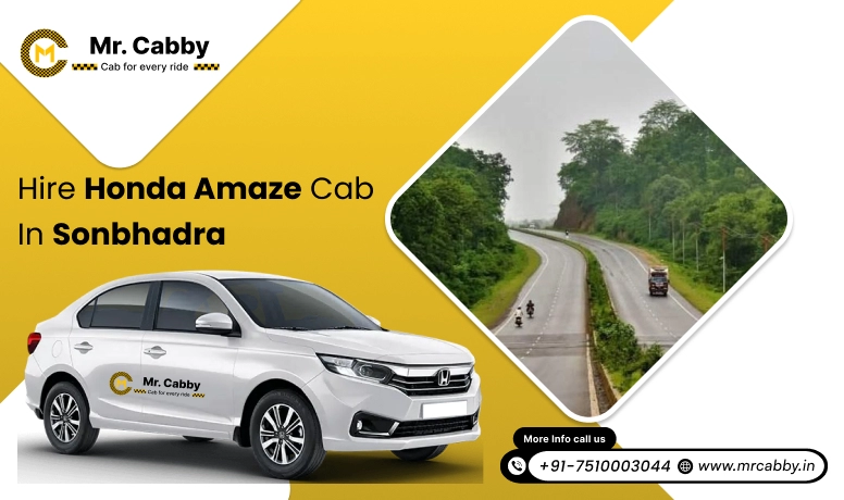 Hire Honda Amaze cab on rent in Sonbhadra