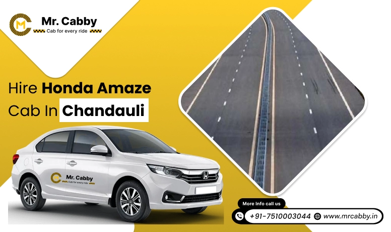 Hire Honda Amaze cab on rent in Chandauli