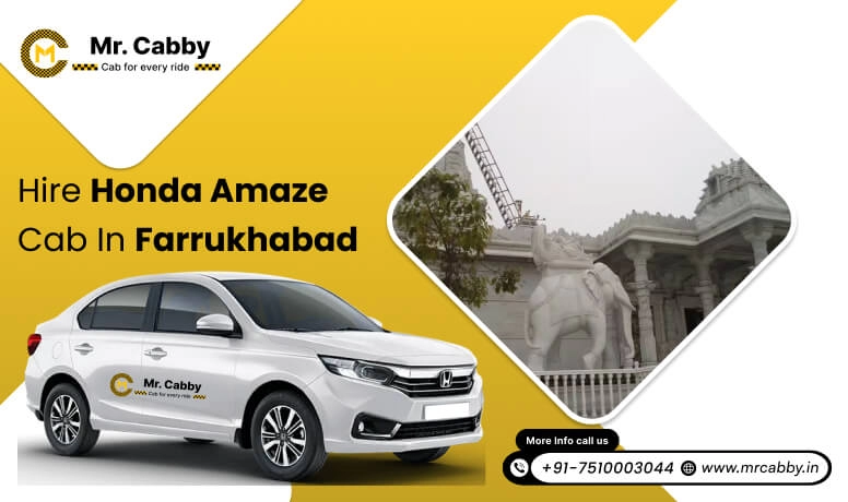 Hire Honda Amaze cab on rent in Farrukhabad