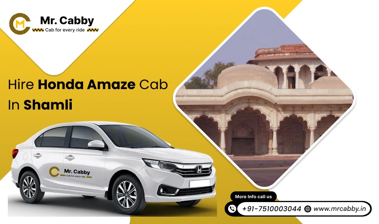 Hire Honda Amaze cab on rent in Shamli