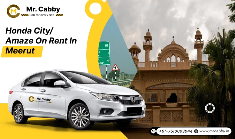 Hire Honda CityAmaze on rent in Meerut