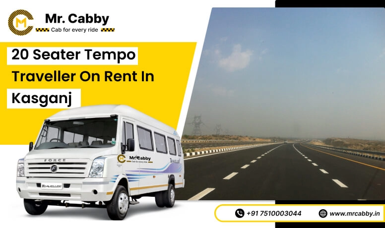 20 seater tempo traveller on rent in Kasganj