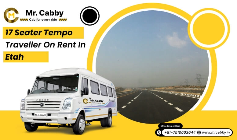 17 seater tempo traveller on rent in Etah