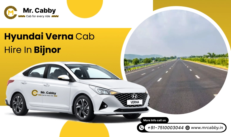 Hyundai Verna cab on rent in Bijnor