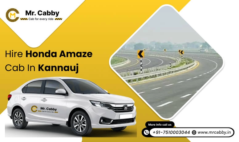 Hire Honda Amaze cab on rent in Kannauj