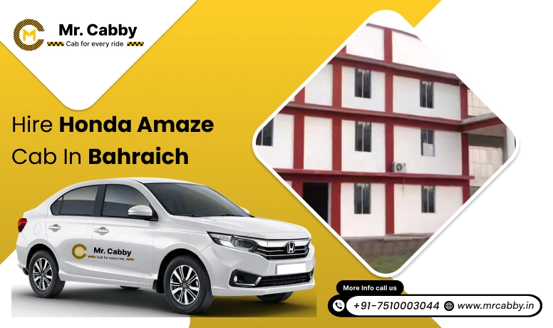 Hire Honda Amaze cab on rent in Bahraich