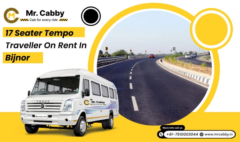 17 seater tempo traveller on rent in Bijnor