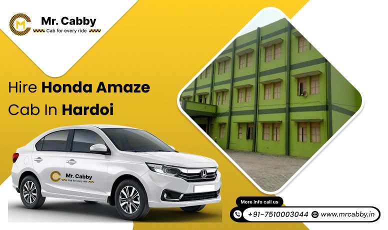 Hire Honda Amaze cab on rent in Hardoi