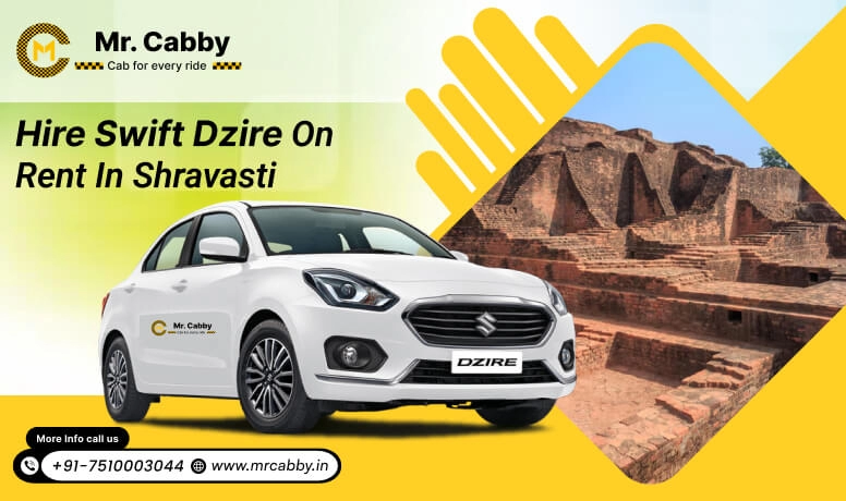 Hire Swift Dzire on rent in Shravasti