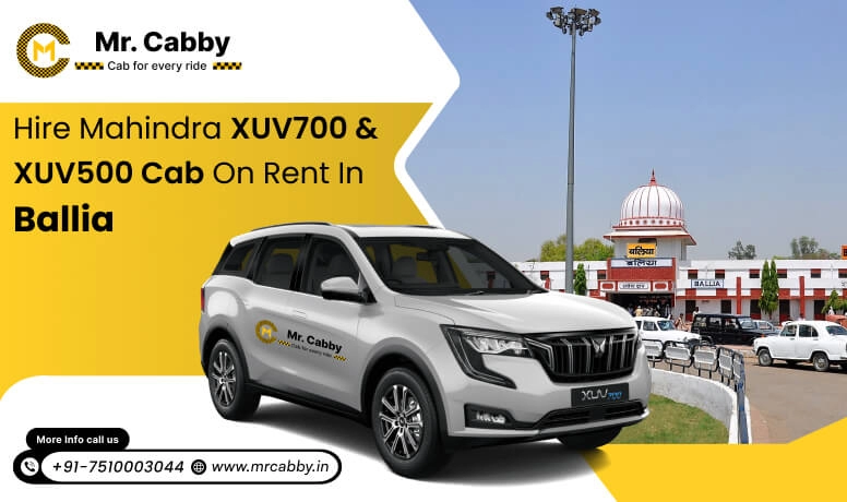 Hire Mahindra XUV700 cab on rent in Ballia