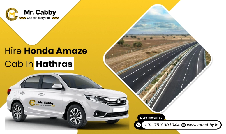 Hire Honda Amaze cab on rent in Hathras