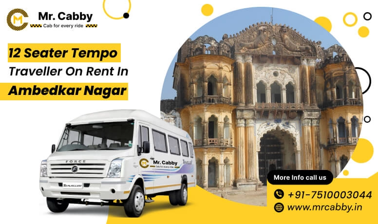 12 seater tempo traveller on rent in Ambedkar Nagar