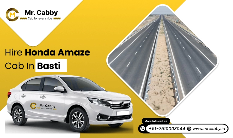 Hire Honda Amaze cab on rent in Basti