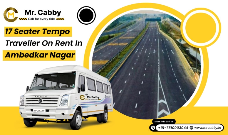 17 seater tempo traveller on rent in Ambedkar Nagar