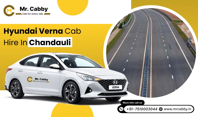 Hyundai Verna cab on rent in Chandauli