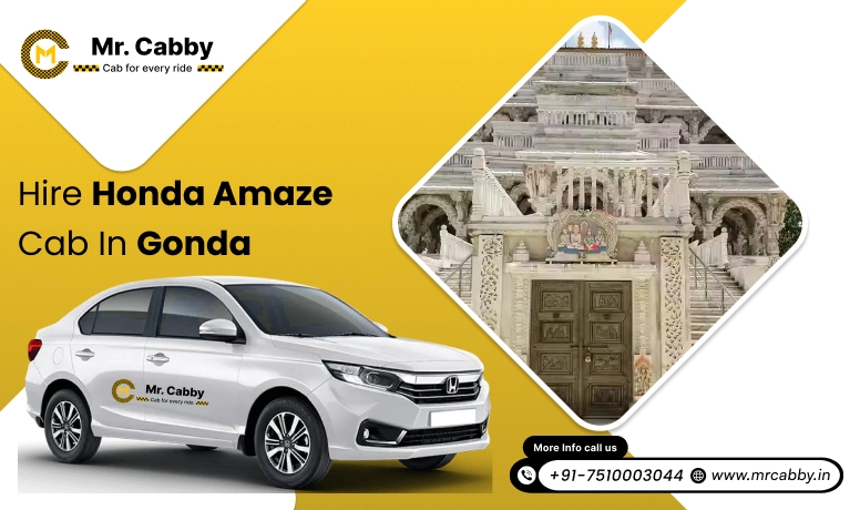 Hire Honda Amaze cab on rent in Gonda