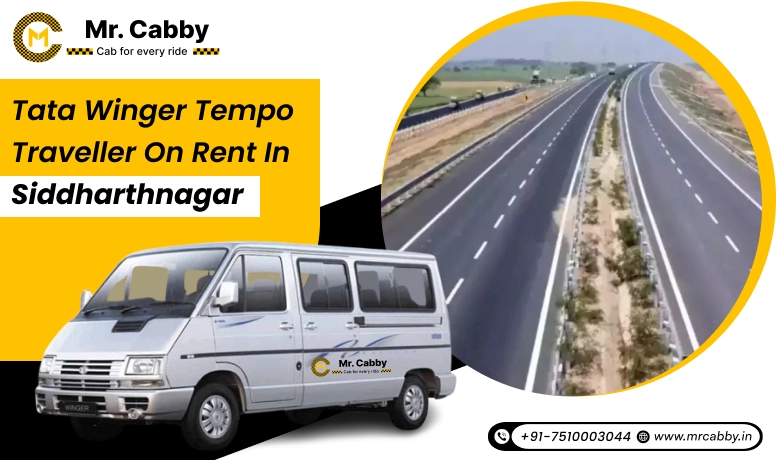 Tata Winger Tempo Traveller on rent in Siddharthnagar