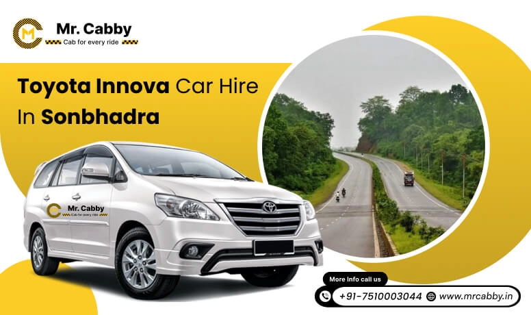 Toyota Innova car hire in Sonbhadra