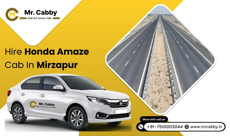 Hire Honda Amaze cab on rent in Mirzapur