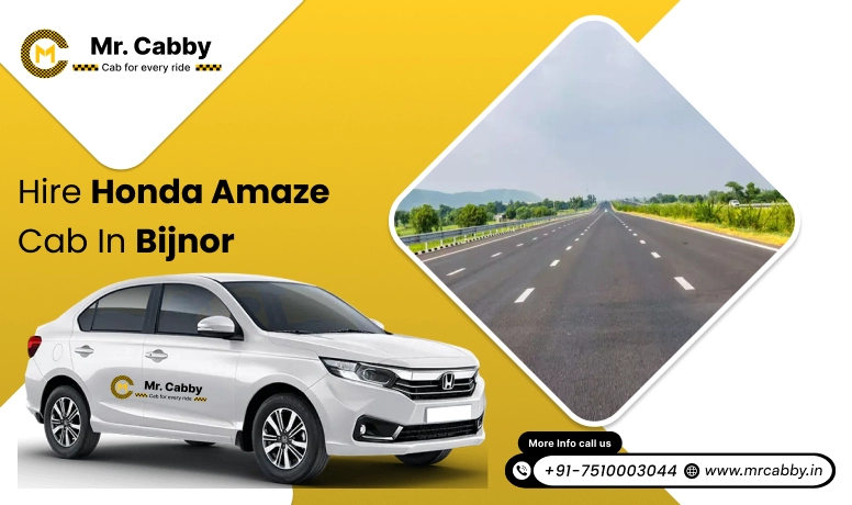 Hire Honda Amaze cab on rent in Bijnor