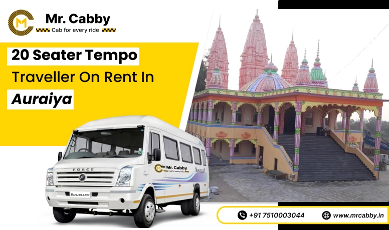 20 seater tempo traveller on rent in Auraiya