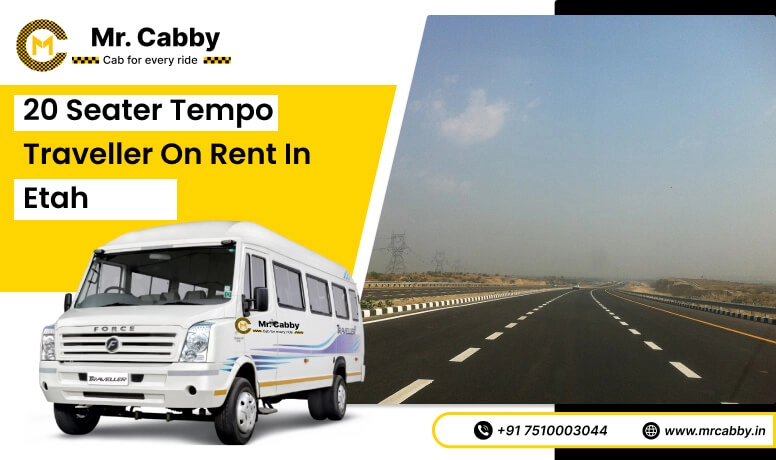 20 seater tempo traveller on rent in Etah