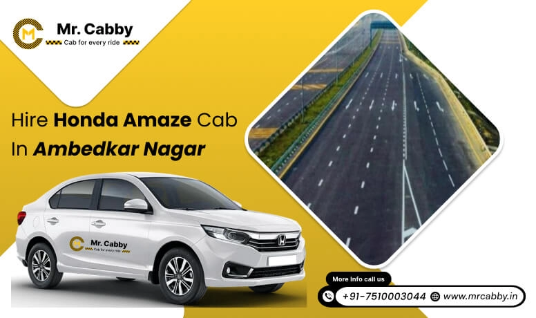 Hire Honda Amaze cab on rent in Ambedkar Nagar