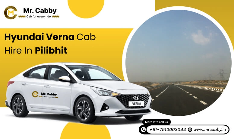 Hyundai Verna cab on rent in Pilibhit