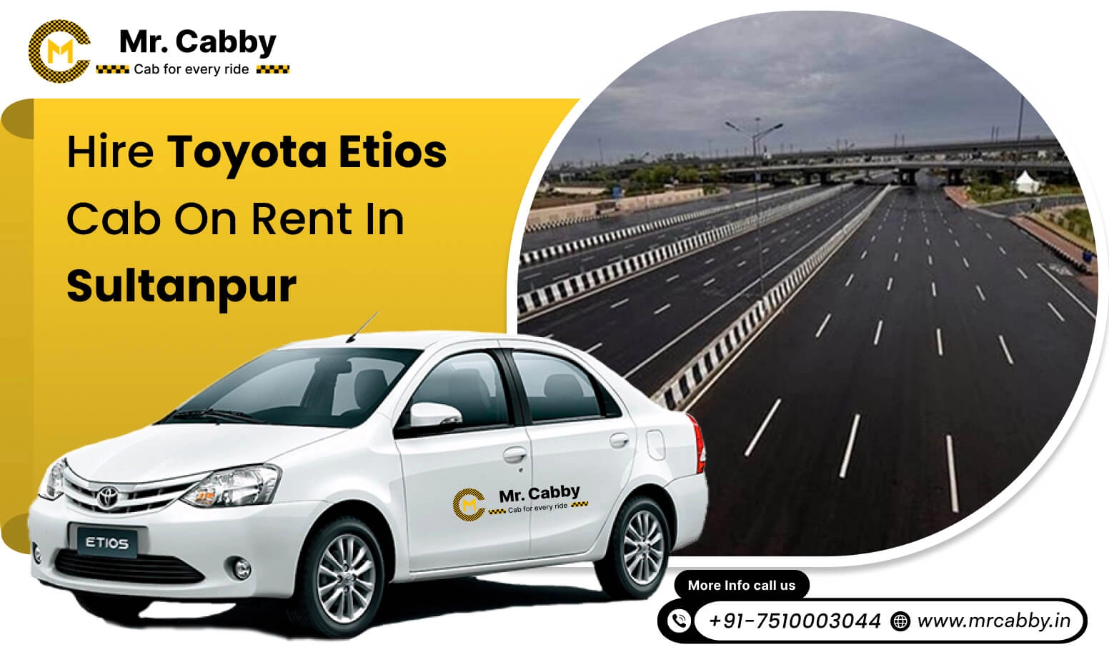 Toyota Etios on rent in Sultanpur 