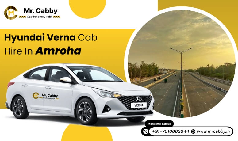 Hyundai Verna cab on rent in Amroha