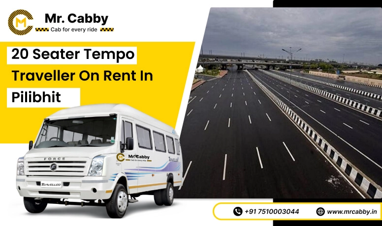 20 seater tempo traveller on rent in Pilibhit