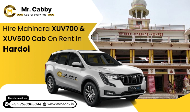 Hire Mahindra XUV700 cab on rent in Hardoi