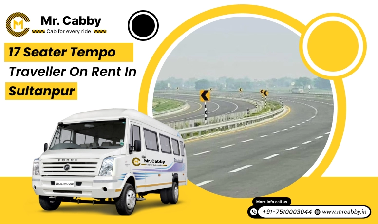 17 seater tempo traveller on rent in Sultanpur