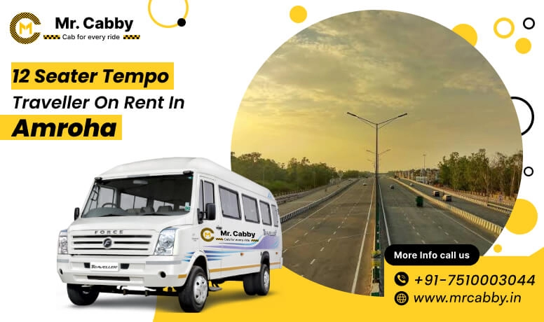 12 seater tempo traveller on rent in Amroha